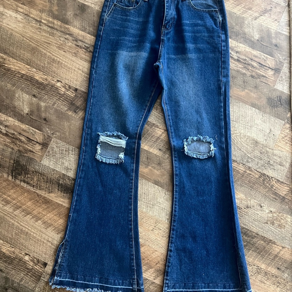 Boutique Dark Blue Flare Jeans